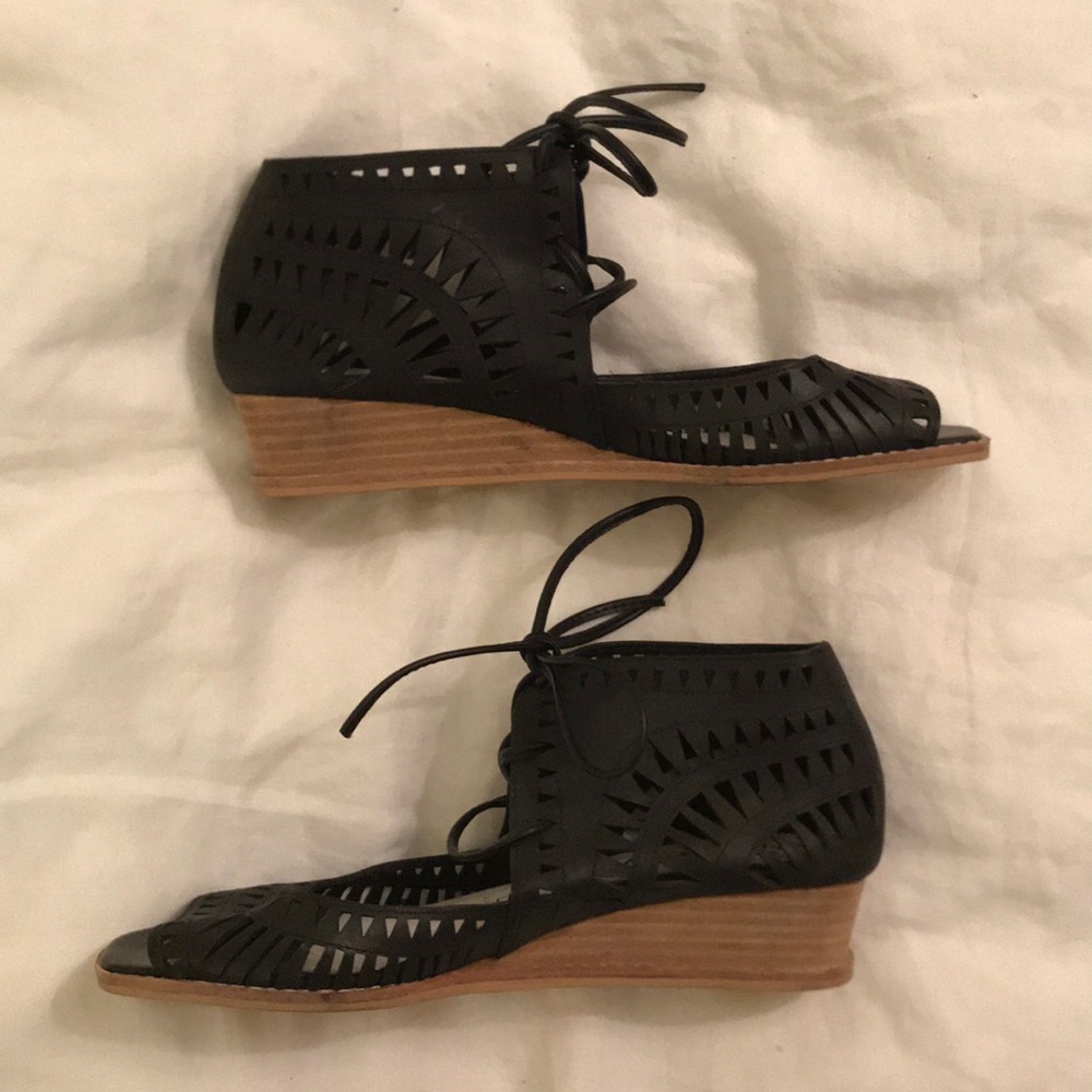 Jeffery Campbell Ibiza Rodillo open-toe wedge